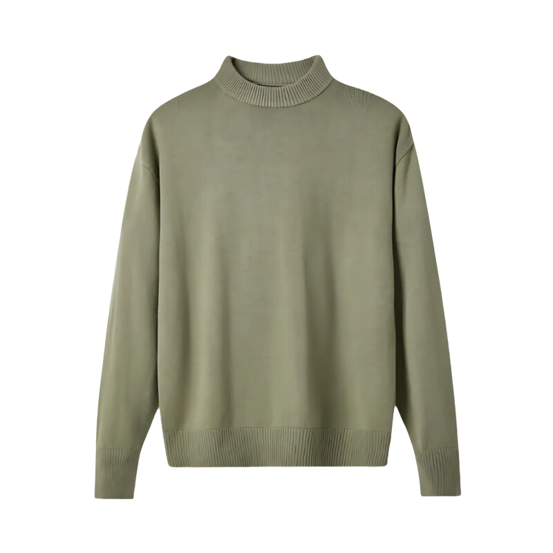 Classic Turtleneck Knit Sweater for Men