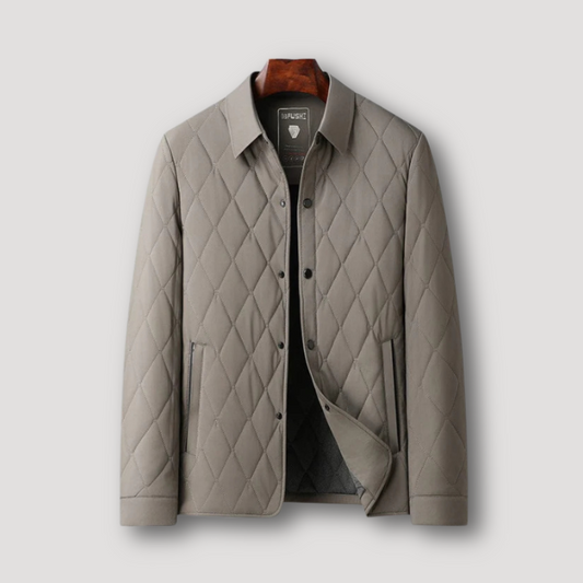 Buttoned Up Winter Quilted Jacket Men Sale