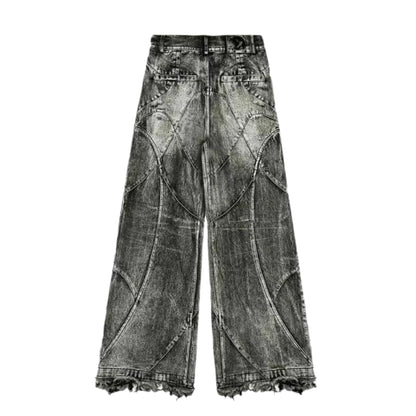 Vintage Hip Hop Baggy Jeans For Men