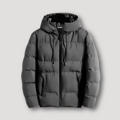 Warm Puffer Coat With Hood Jacket Winter