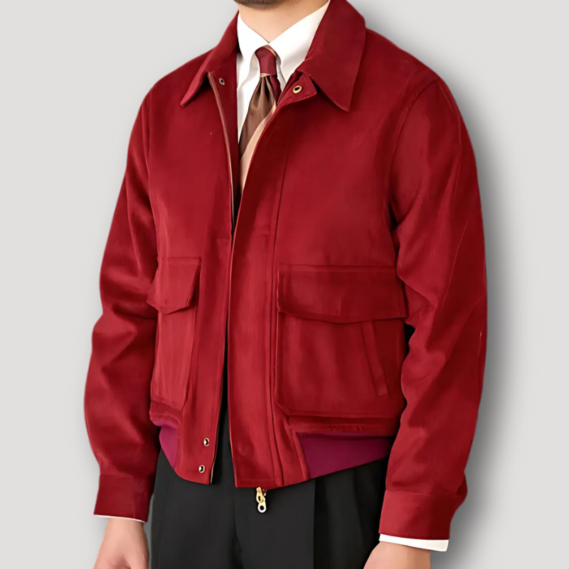 Zip Up Winter Cotton Bomber Jacket Men