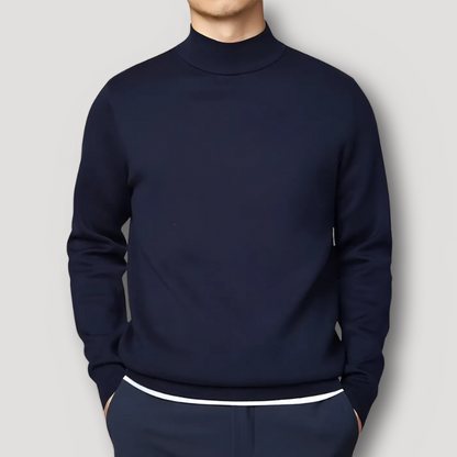 Cozy Mock Neck Stylish Sweater Men Sale