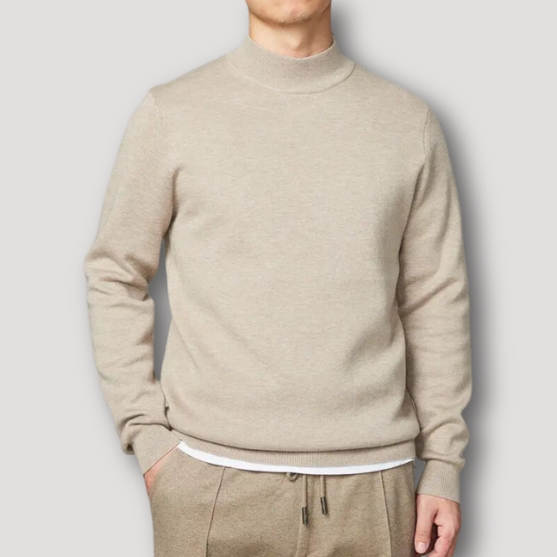 Cozy Mock Neck Stylish Sweater Men Sale