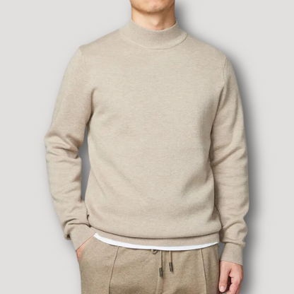 Cozy Mock Neck Stylish Sweater Men Sale