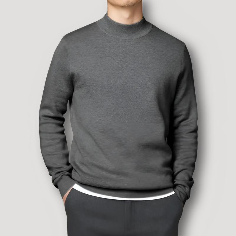 Cozy Mock Neck Stylish Sweater Men Sale