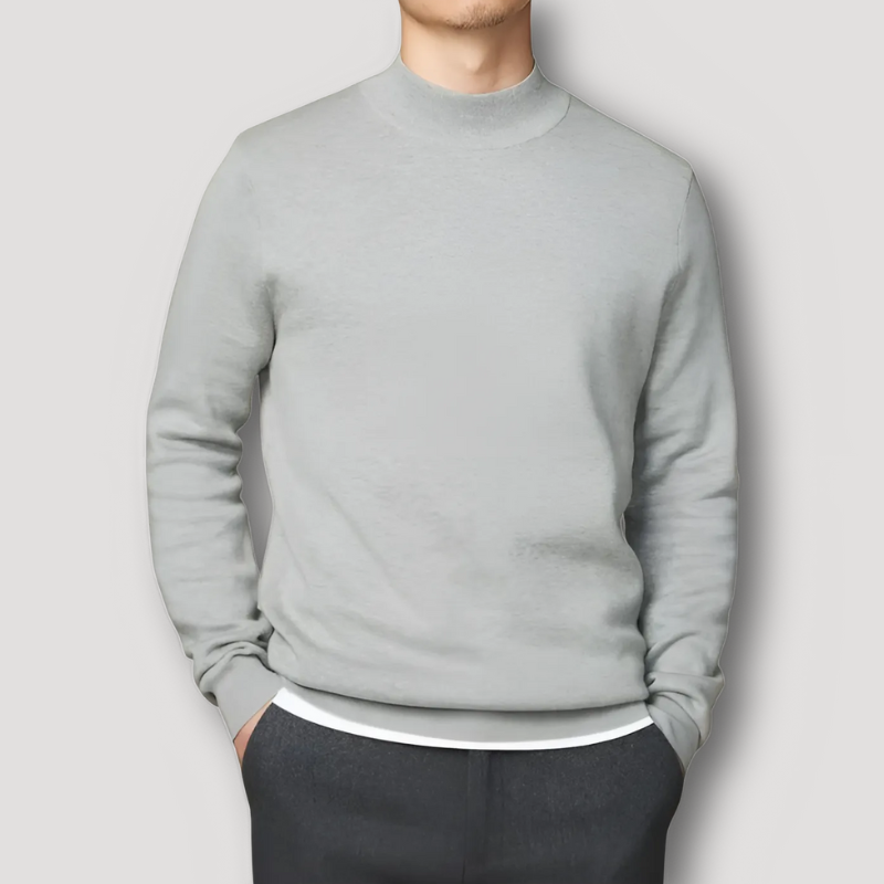 Cozy Mock Neck Stylish Sweater Men Sale