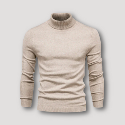 Long Sleeve Slim Fitted Plain Turtleneck Sweater