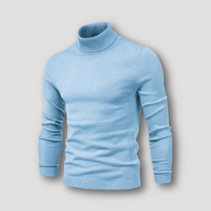 Long Sleeve Slim Fitted Plain Turtleneck Sweater