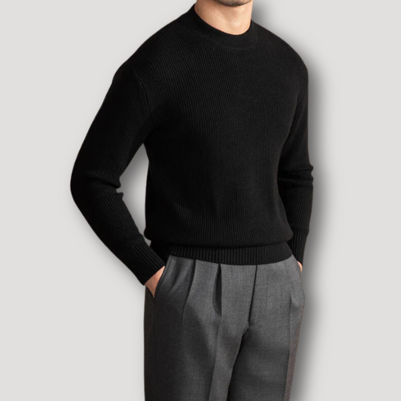 Business Attire Solid Color Warm Wool Sweater Sale