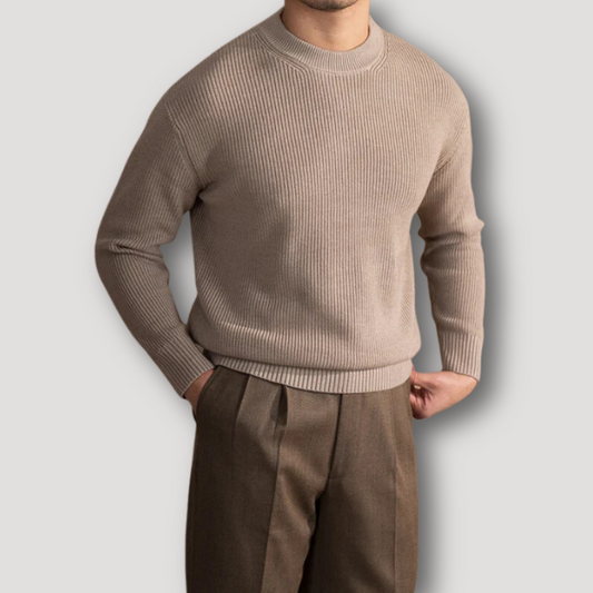 Business Attire Solid Color Warm Wool Sweater Sale