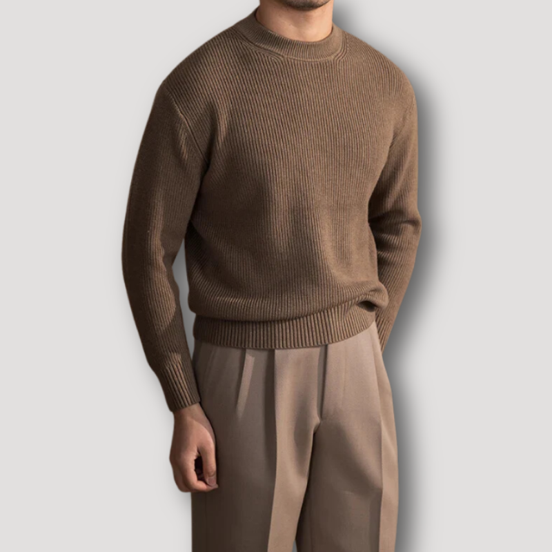 Business Attire Solid Color Warm Wool Sweater Sale