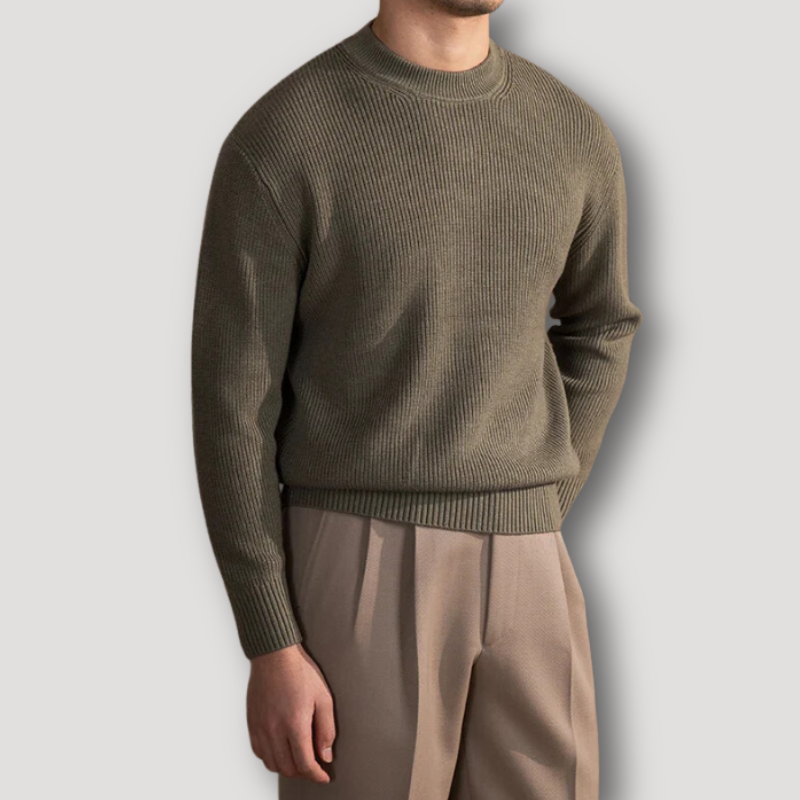 Business Attire Solid Color Warm Wool Sweater Sale