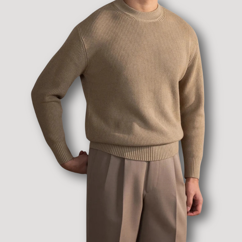 Business Attire Solid Color Warm Wool Sweater Sale