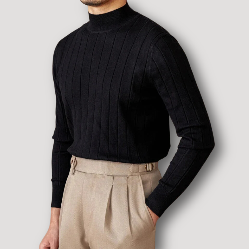 Stylish Acrylic Wool Warm Knitted Turtleneck Sweater Men Sale