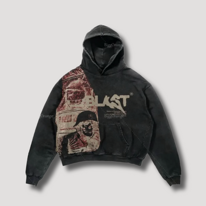 Graphic Blast Oversized Hoodie Y2k Streetwear