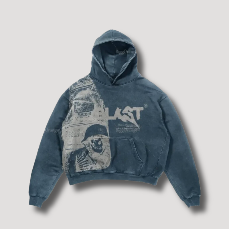 Graphic Blast Oversized Hoodie Y2k Streetwear