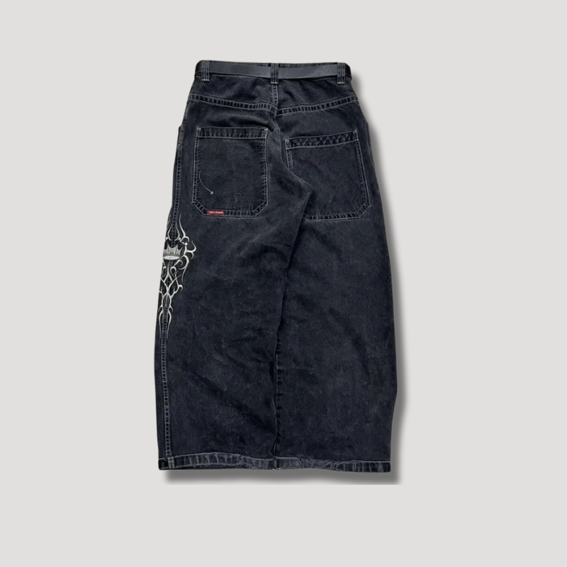 Hip Hop Tribal Royal Crown Denim Jeans