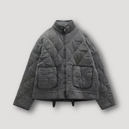 Oversized Quilted Grey Jacket Styles For Ladies