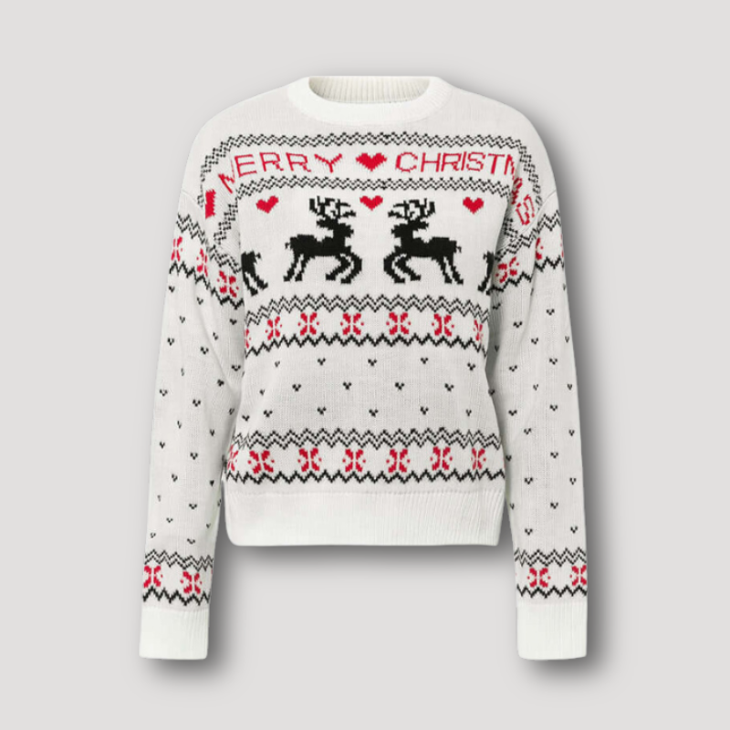 Merry Christmas Reindeer Ugly Christmas Sweater Women